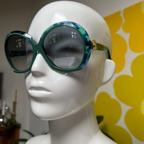Rare True Vintage 1983 Oversized Teal Silhouette 585 Sunglasses main image 12